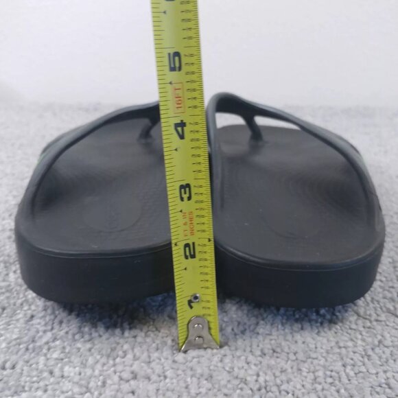 OOFOS Sandals Mens 12 Ooriginal Sport Recovery Slide Thong Grey Black Comfort - Picture 5 of 10